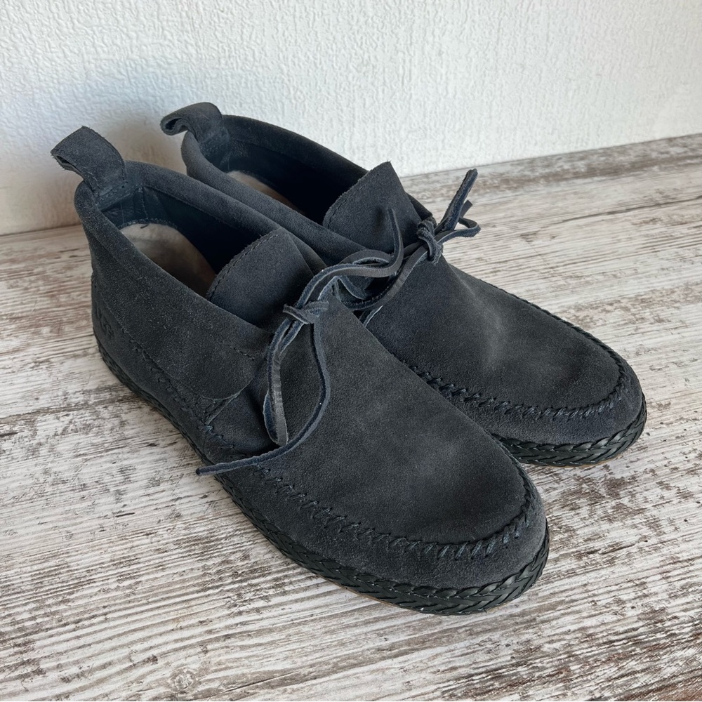 UGG Women’s Woodlyn Moc | Slate Blue-Gray Suede | Size 7.5 | New Without Box